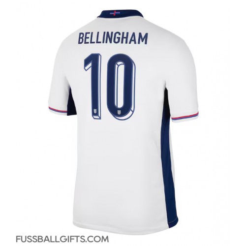 England Jude Bellingham #10 Fußballbekleidung Heimtrikot EM 2024 Kurzarm